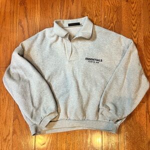 Essentials Fear of God Gray Sweatshirt polo size large